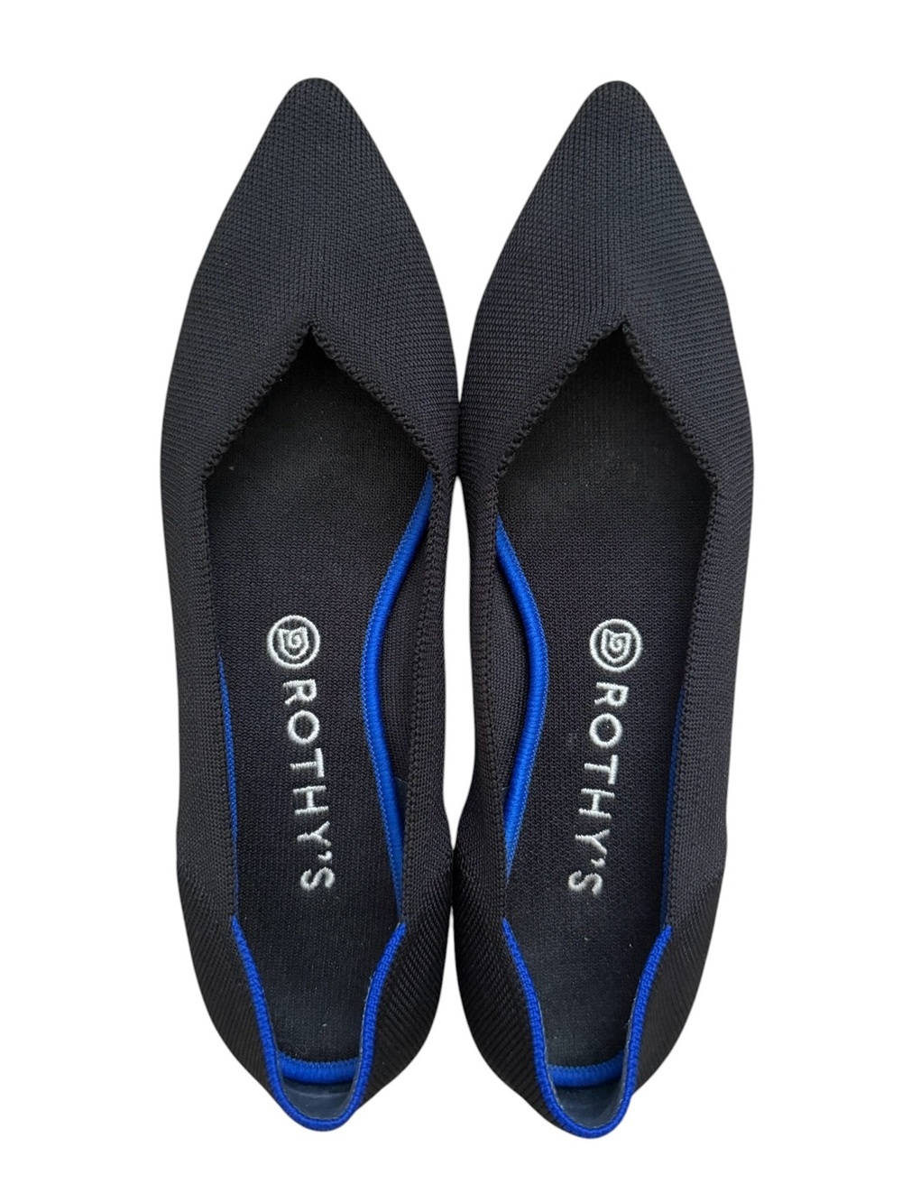 Rothy’s The Point Flats Black Size 10.5